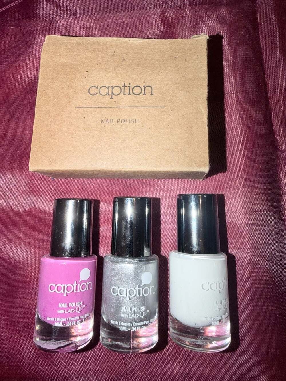 Young Nails Caption Nail Polish Set of 3 with Box